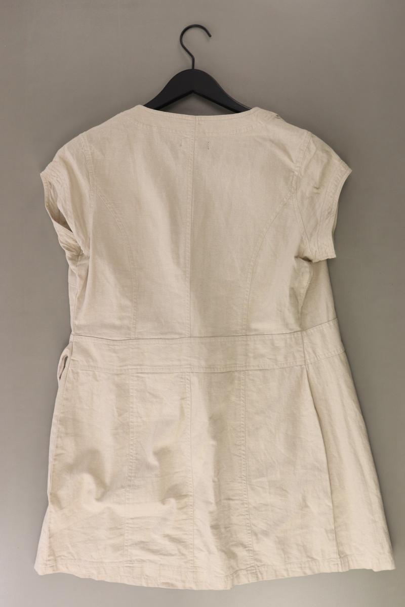 Saix Wickelkleid Leinen Gr. 40 Kurzarm creme
