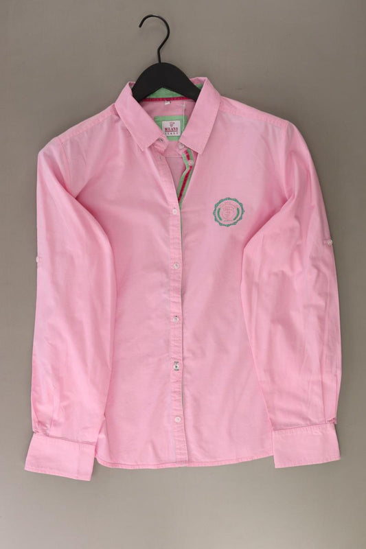 Milano Italy Langarmbluse Gr. 42 rosa aus Baumwolle