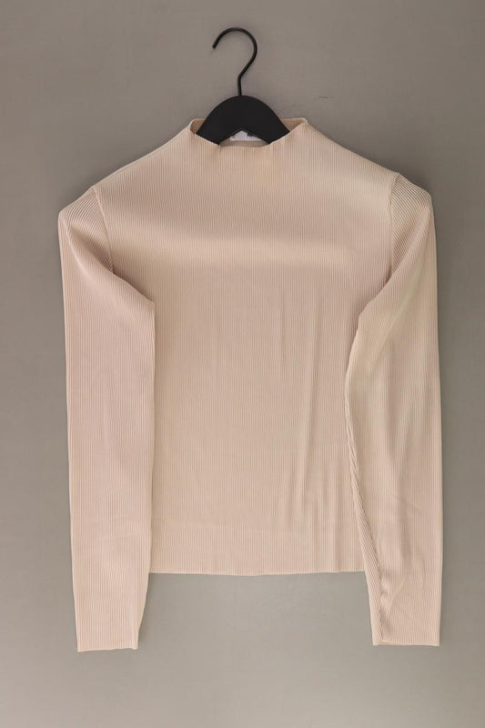 Mango Longsleeve-Shirt Gr. M Langarm creme aus Polyester