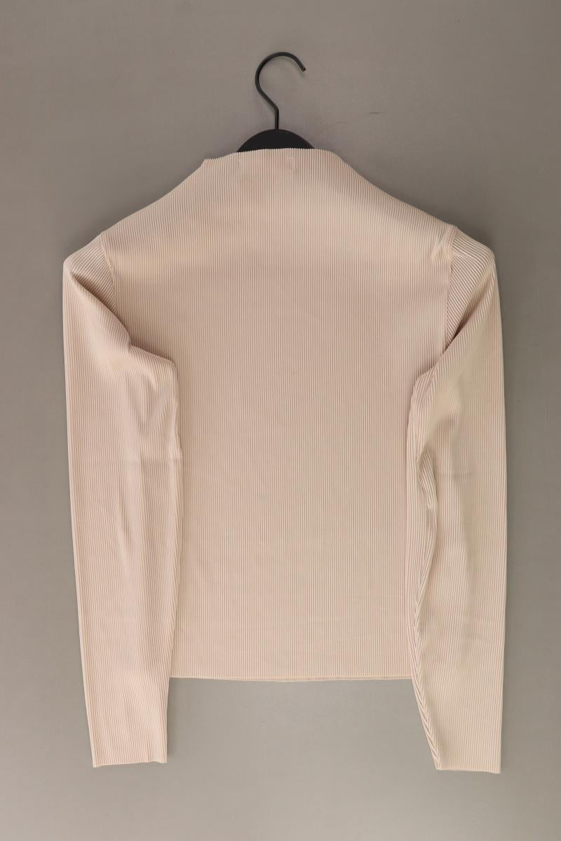 Mango Longsleeve-Shirt Gr. M Langarm creme aus Polyester