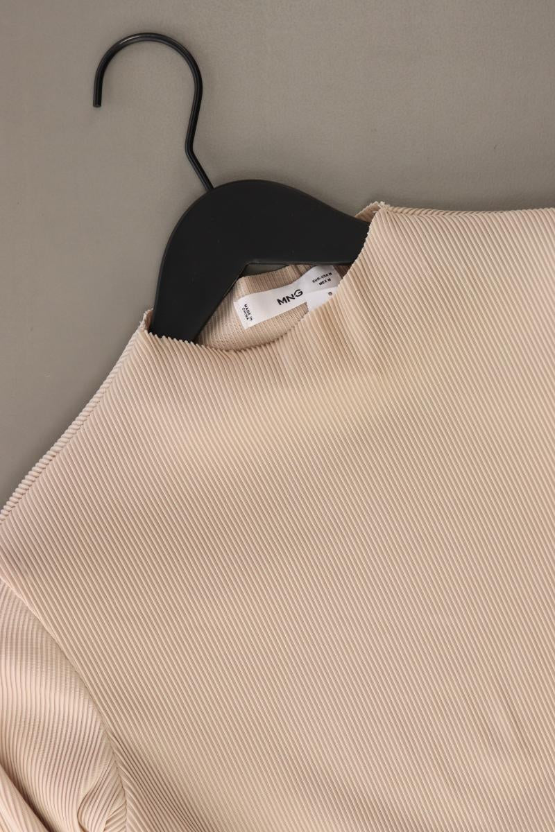 Mango Longsleeve-Shirt Gr. M Langarm creme aus Polyester
