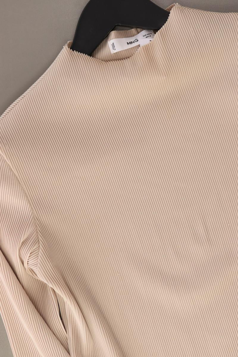 Mango Longsleeve-Shirt Gr. M Langarm creme aus Polyester