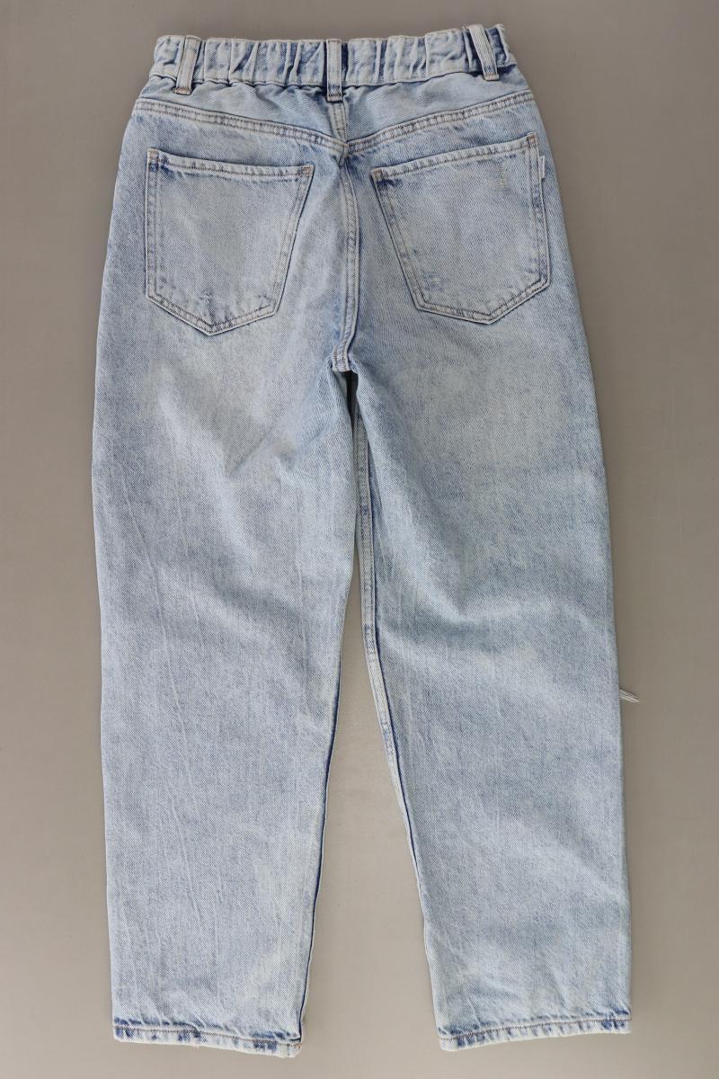 Bershka Straight Jeans Gr. S blau aus Baumwolle