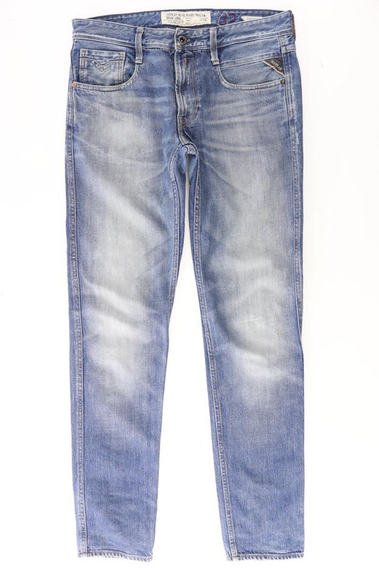 Replay Straight Jeans für Herren Gr. W32/L34 blau aus Baumwolle