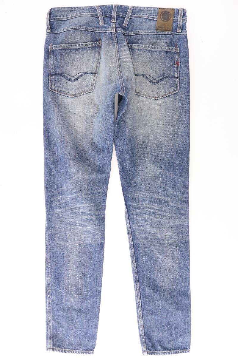 Replay Straight Jeans für Herren Gr. W32/L34 blau aus Baumwolle