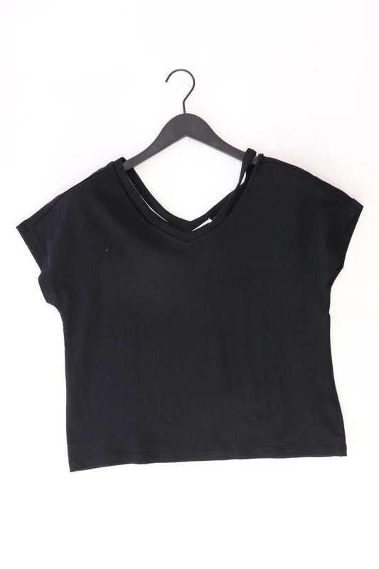 s.Oliver T-Shirt Gr. 36 Kurzarm schwarz aus Baumwolle