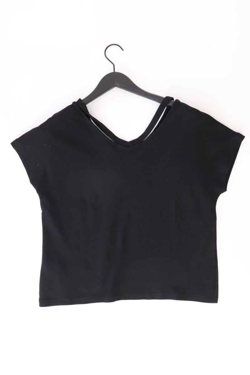 s.Oliver T-Shirt Gr. 36 Kurzarm schwarz aus Baumwolle