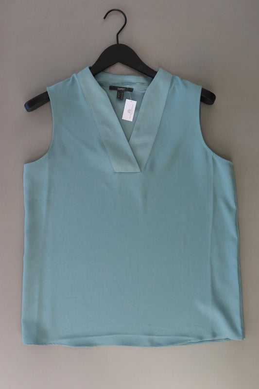 Esprit Ärmellose Bluse Gr. 40 türkis aus Polyester