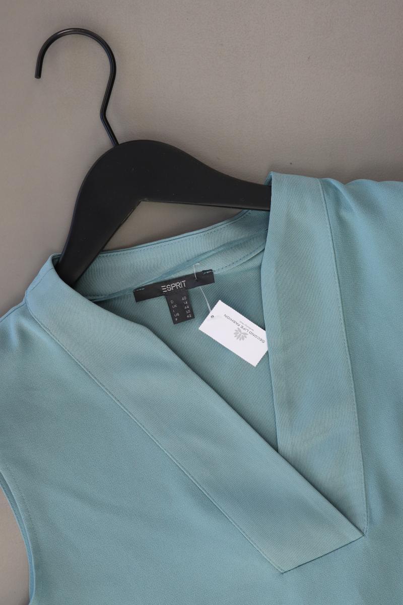 Esprit Ärmellose Bluse Gr. 40 türkis aus Polyester