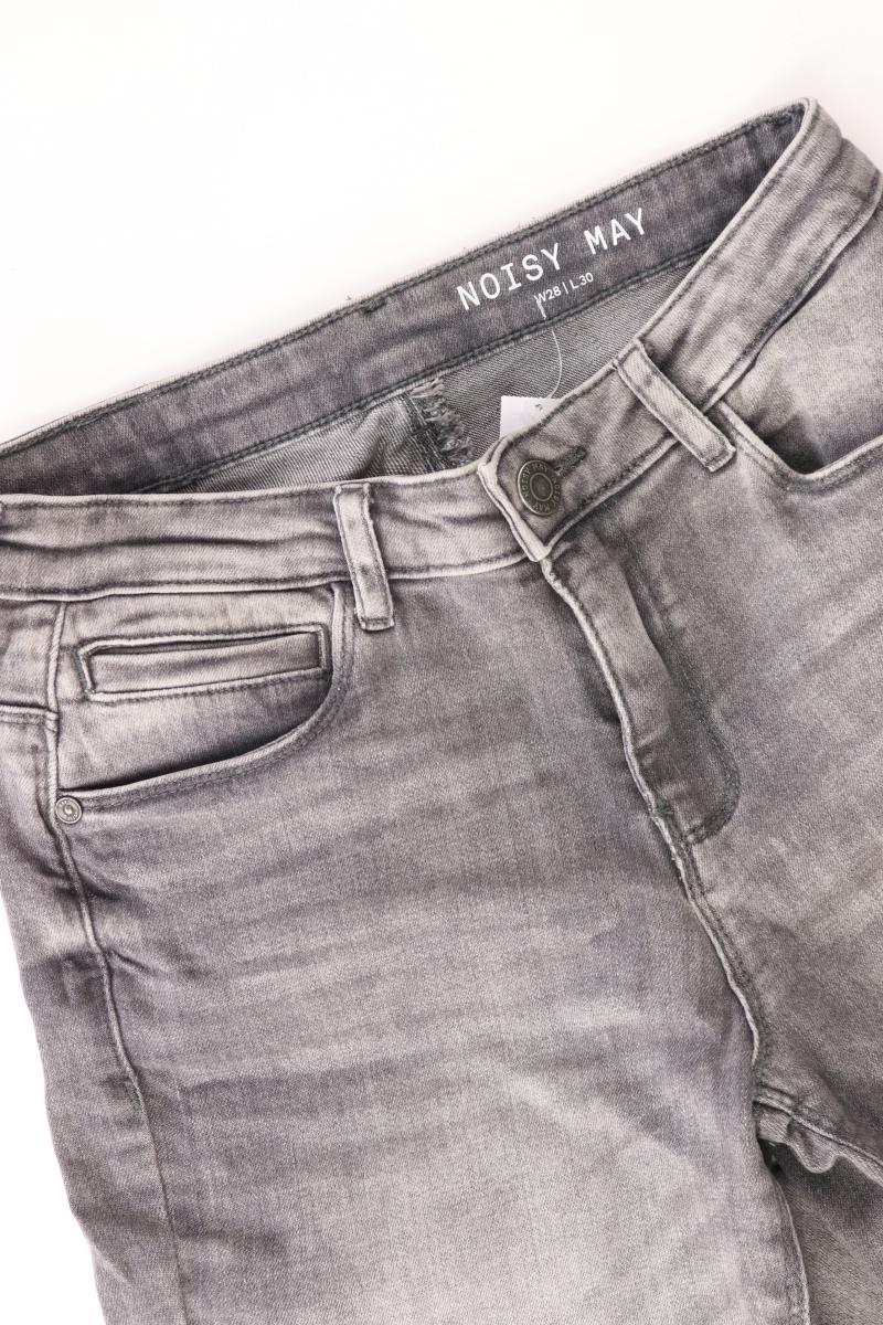 Noisy May Straight Jeans Gr. W28/L30 grau aus Baumwolle