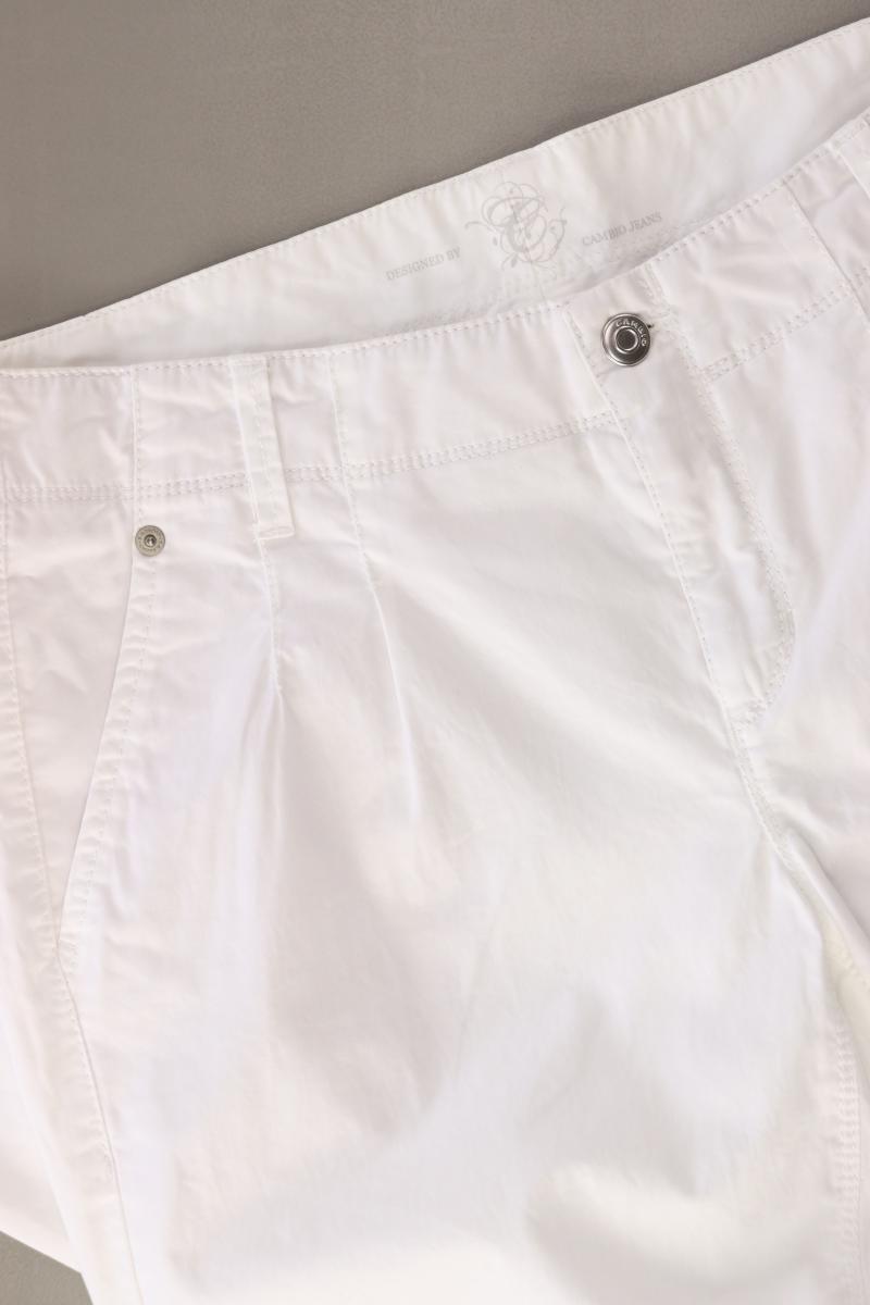 Cambio Hose Gr. 36 Modell Karia weiß aus Baumwolle