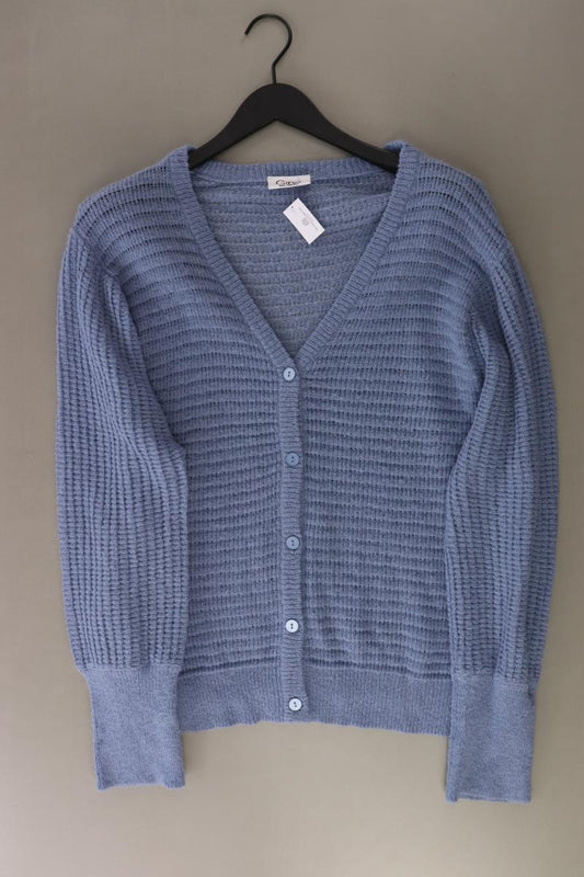 G!na Cardigan Gr. 50/52 Langarm blau aus Polyacryl