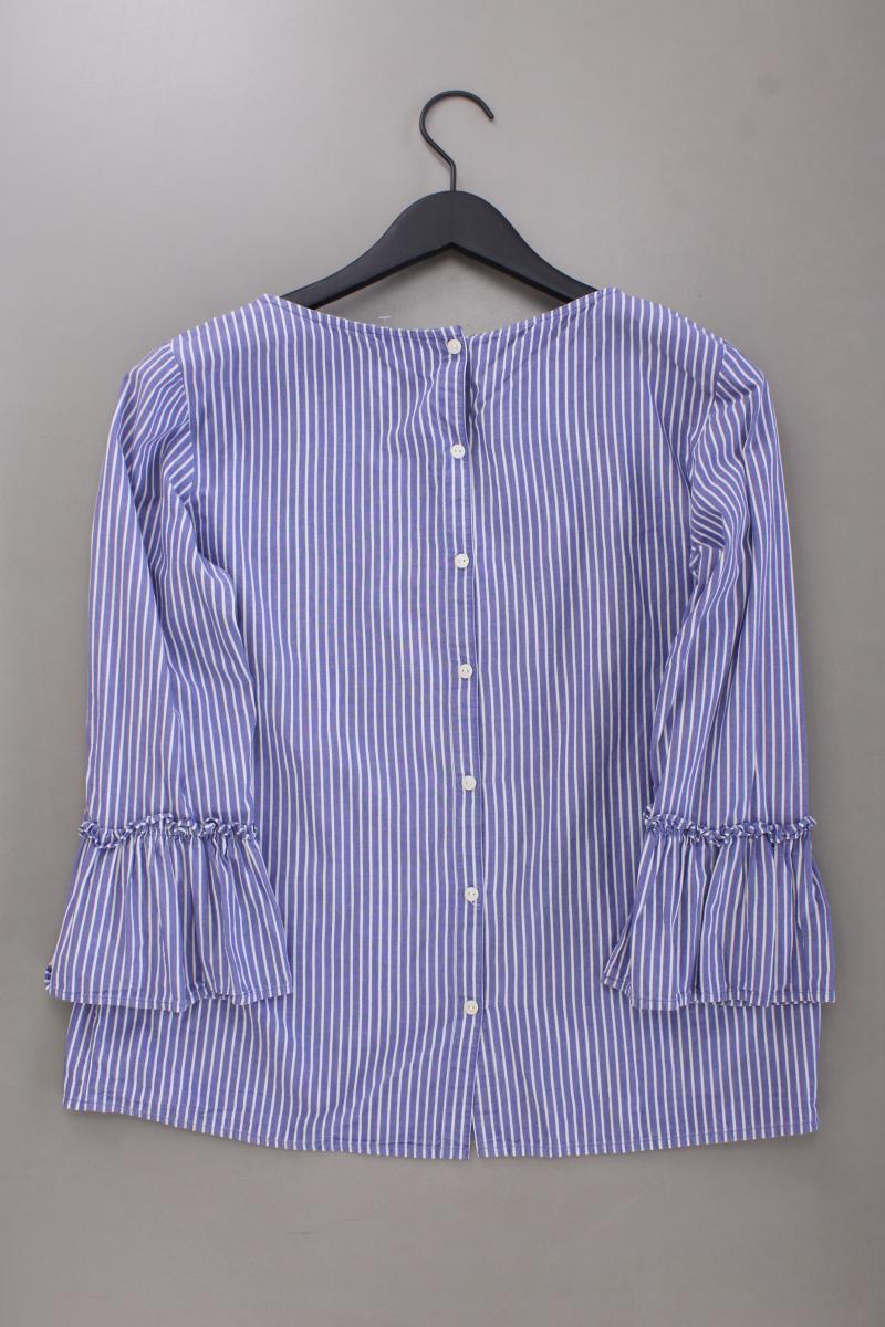 Tom Tailor Classic Bluse Gr. 40 gestreift 3/4 Ärmel blau