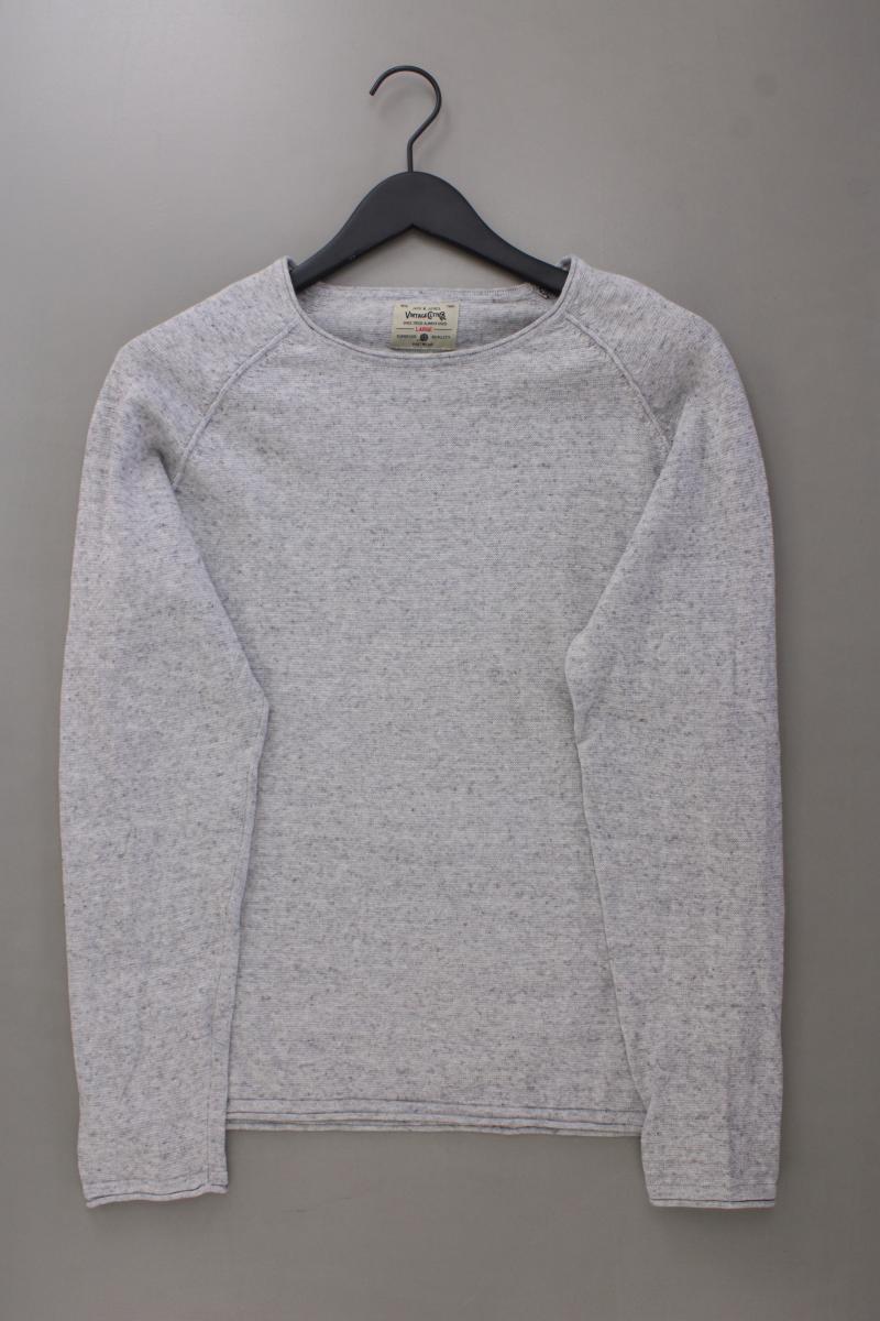 Jack & Jones Feinstrickpullover für Herren Gr. L grau aus Baumwolle