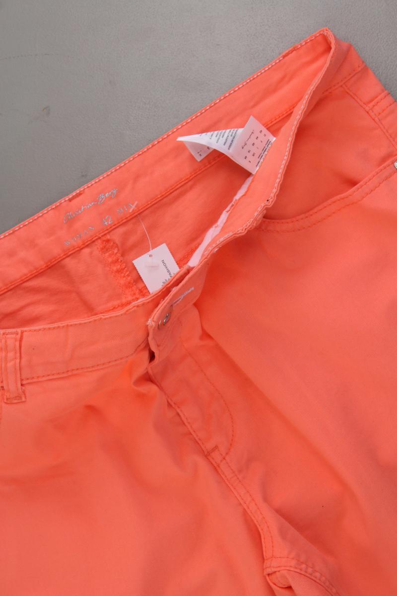 Christian Berg Five-Pocket-Hose Gr. 42 neuwertig orange aus Baumwolle