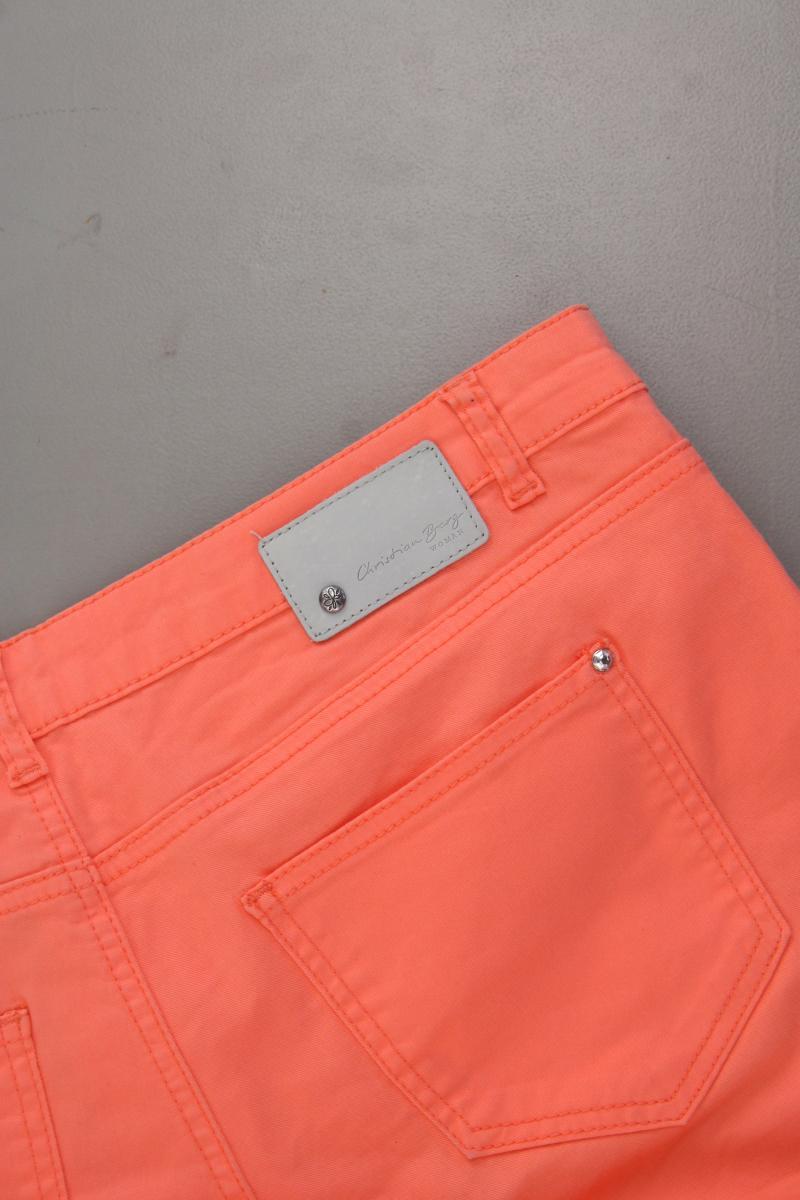 Christian Berg Five-Pocket-Hose Gr. 42 neuwertig orange aus Baumwolle