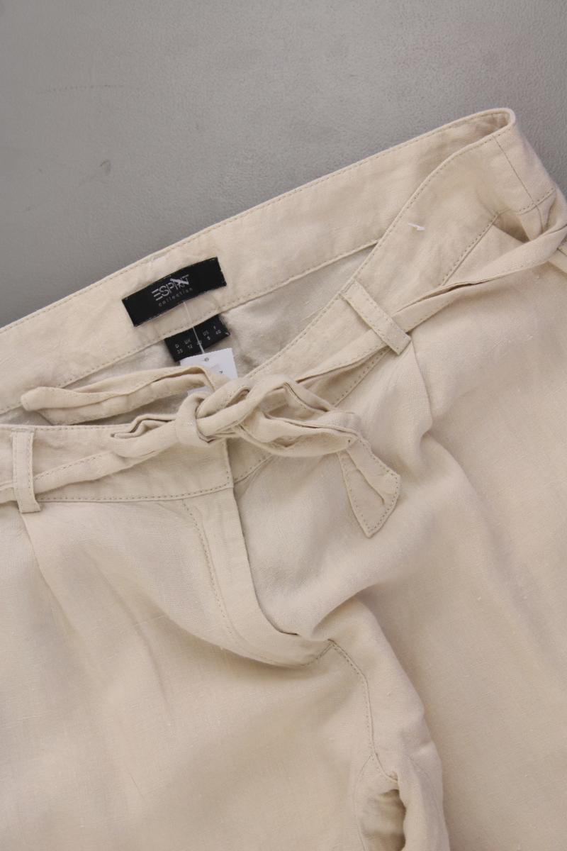 Esprit Collection Leinenhose Gr. 38 creme