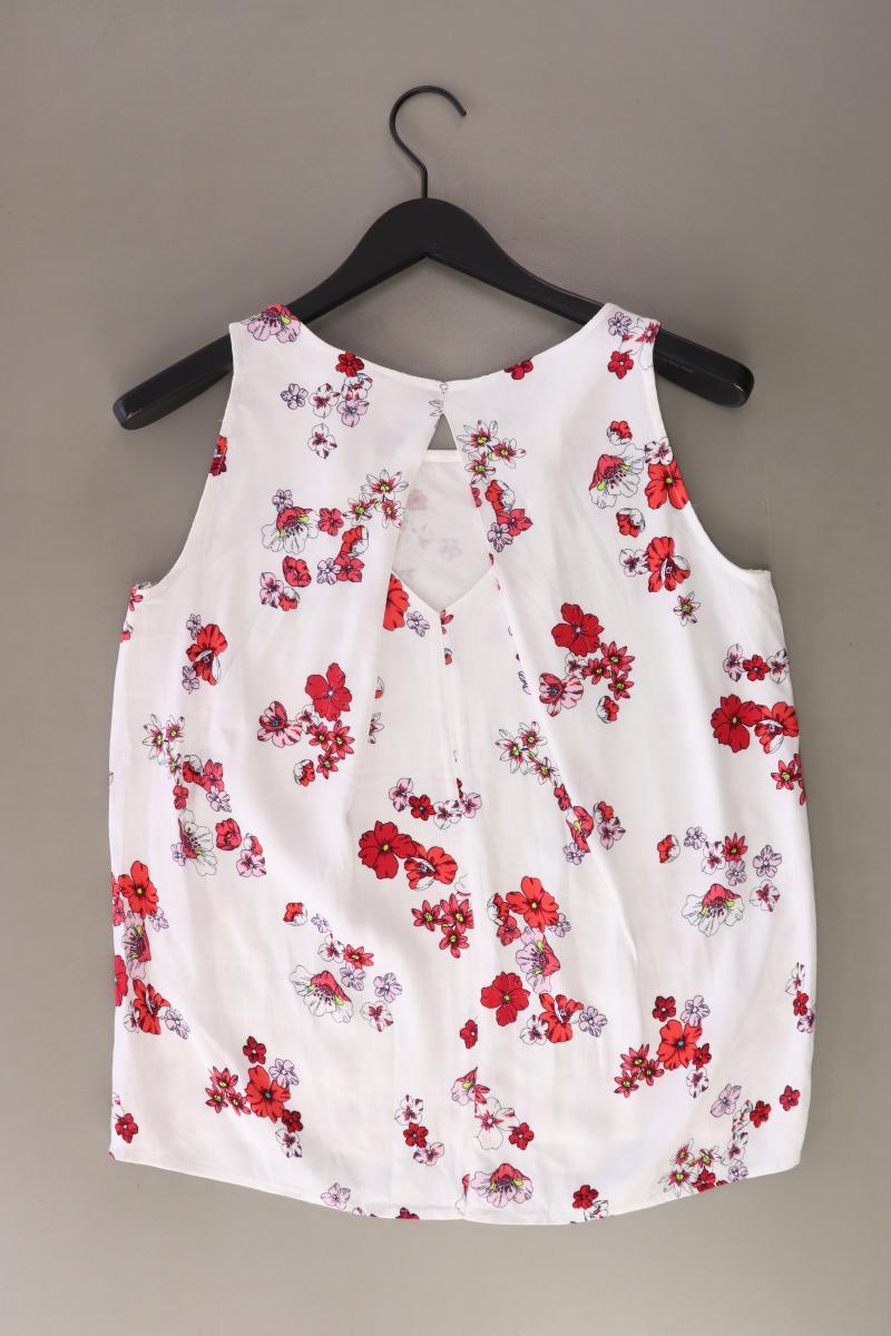 Street One Ärmellose Bluse Gr. 36 mit Blumenmuster weiß aus Viskose