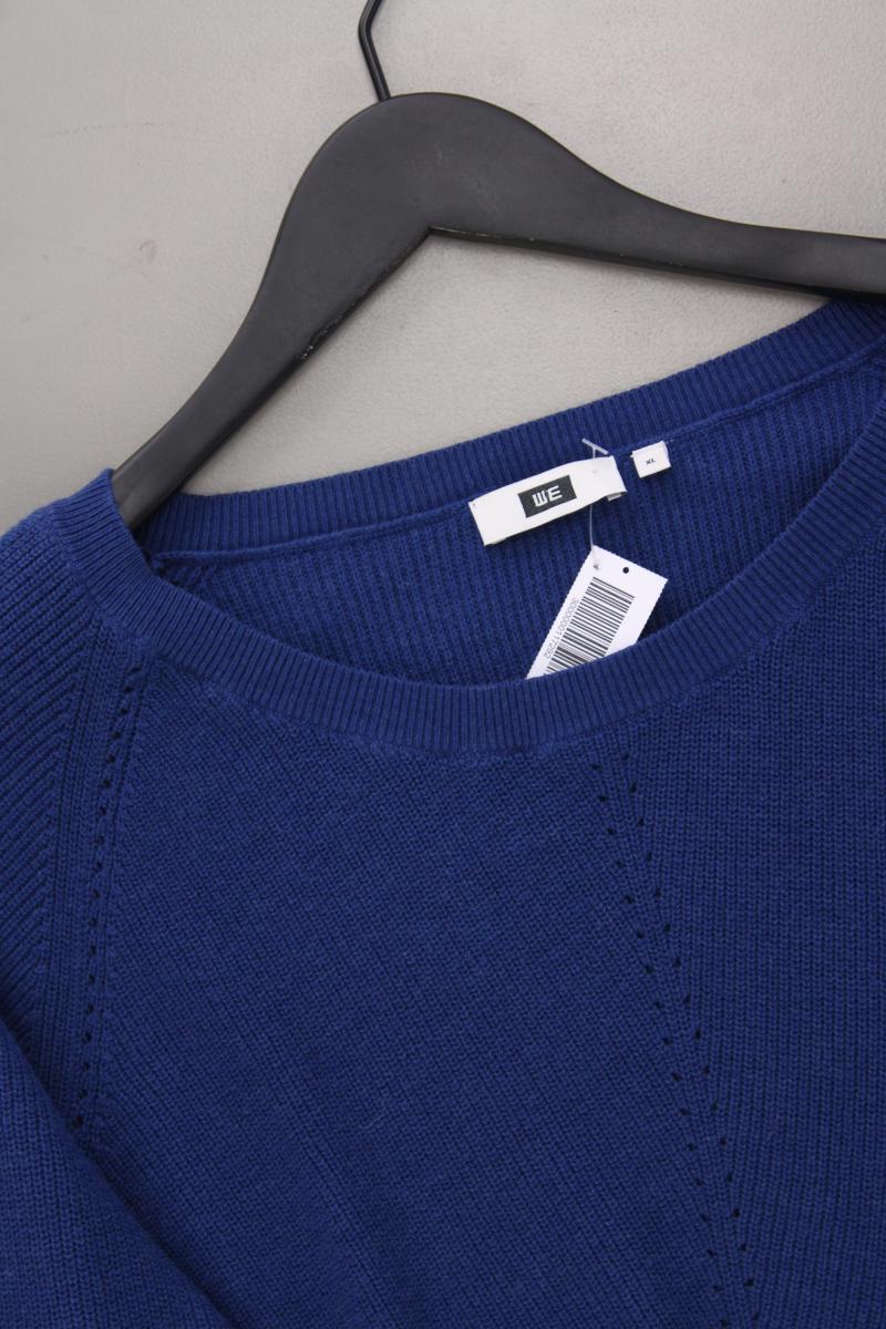 WE Fashion Feinstrickpullover Gr. XL blau aus Baumwolle