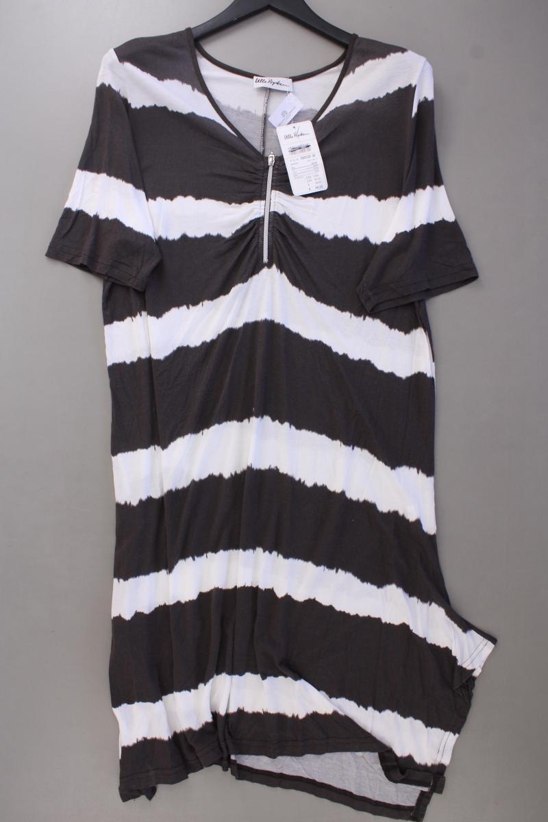 Ulla Popken Jerseykleid Gr. 46/48 mit Batikmuster neu mit Etikett Kurzarm braun
