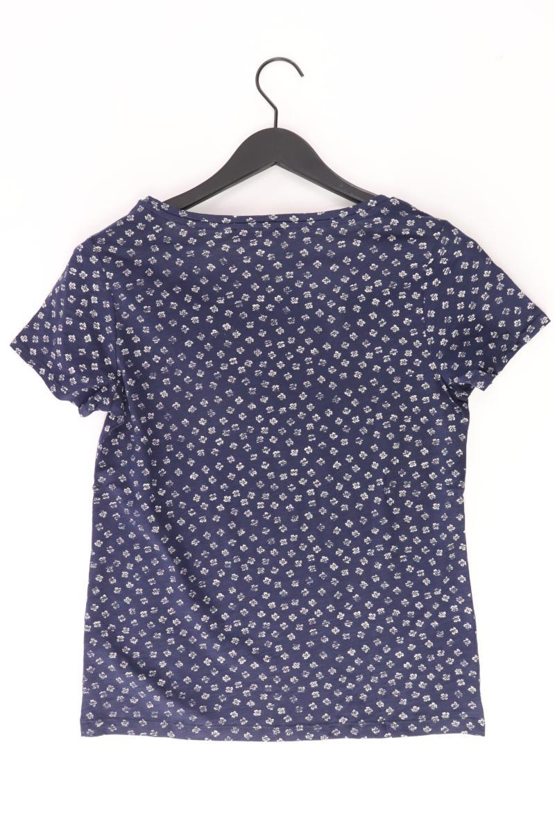 edc by Esprit Printshirt Gr. S Kurzarm blau aus Baumwolle