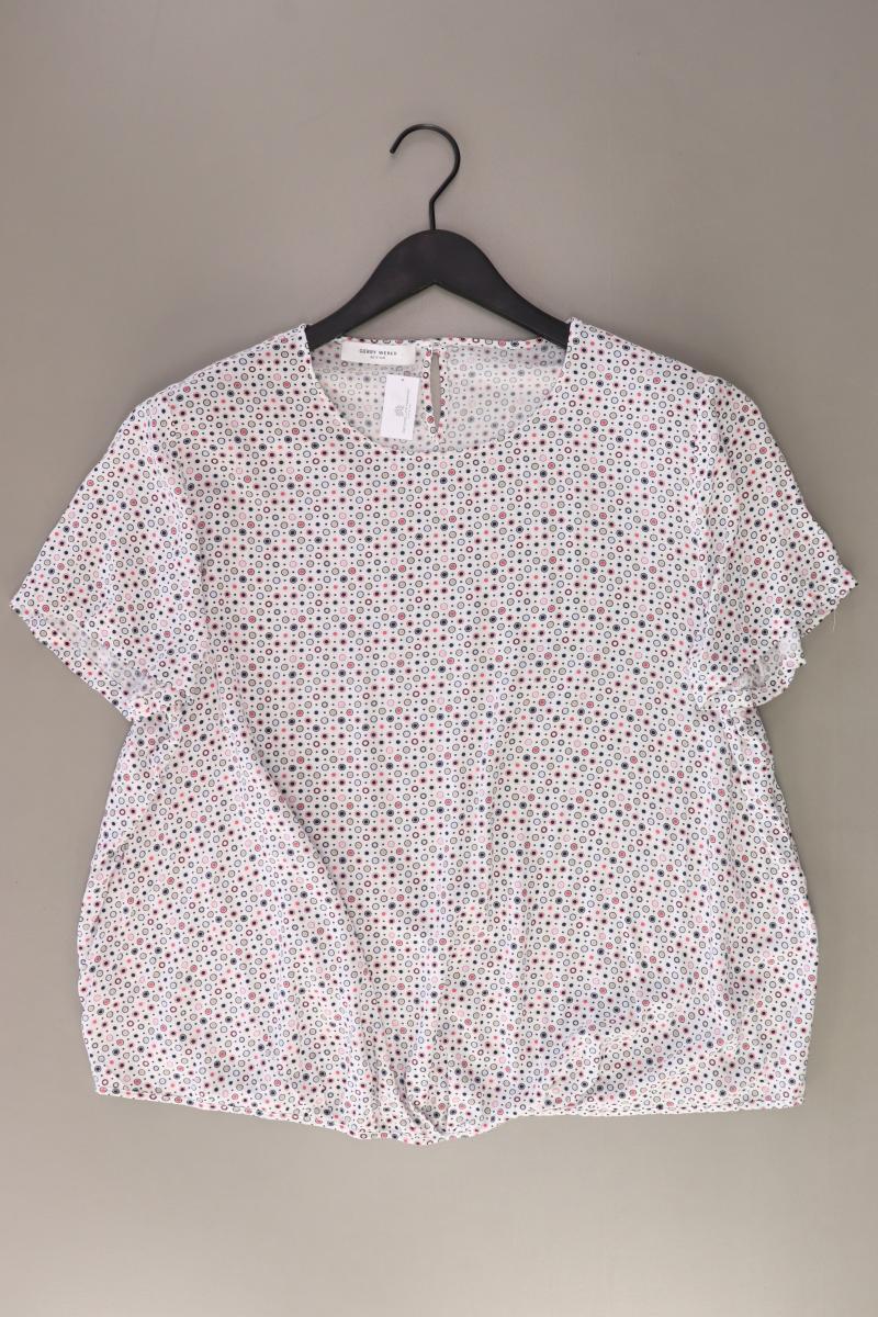 Gerry Weber Kurzarmbluse Gr. XL mehrfarbig aus Viskose