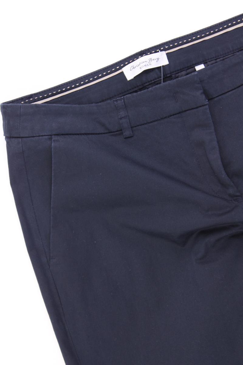 Christian Berg Chinohose Gr. 38 blau aus Baumwolle