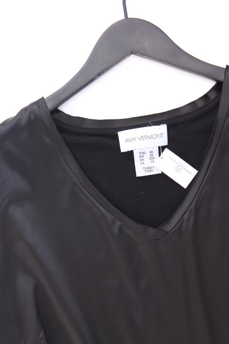 Amy Vermont Ärmellose Bluse Gr. 48 schwarz aus Polyester