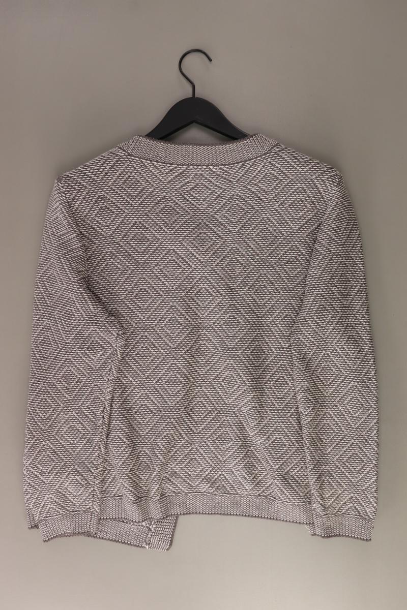 Nala Strickjacke Gr. 46 Langarm grau aus Baumwolle