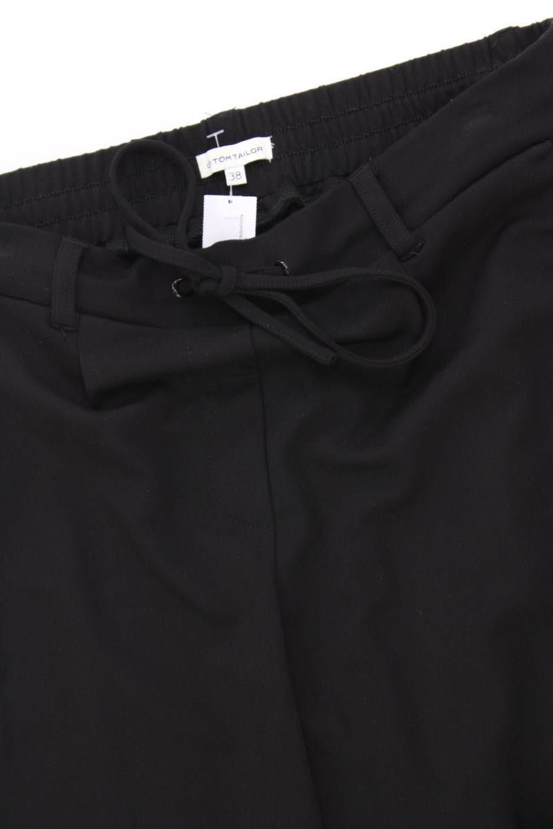 Tom Tailor Stoffhose Gr. 38 schwarz aus Viskose