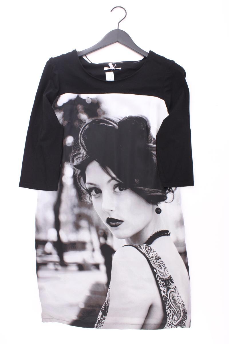 Steilmann Midikleid Gr. 38 neuwertig 3/4 Ärmel schwarz aus Viskose