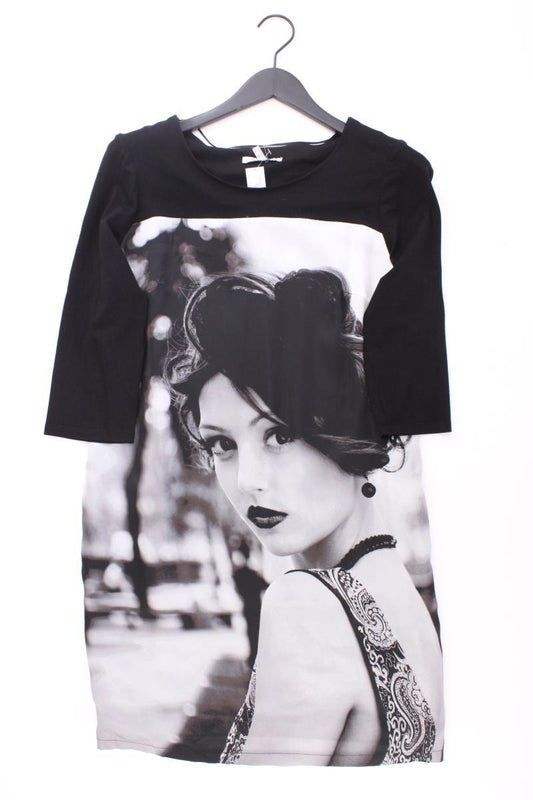 Steilmann Midikleid Gr. 38 neuwertig 3/4 Ärmel schwarz aus Viskose