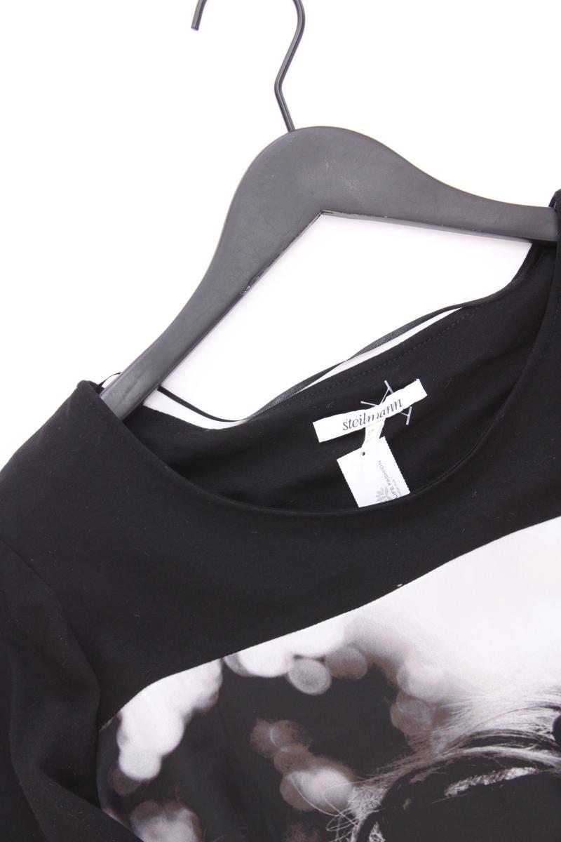 Steilmann Midikleid Gr. 38 neuwertig 3/4 Ärmel schwarz aus Viskose