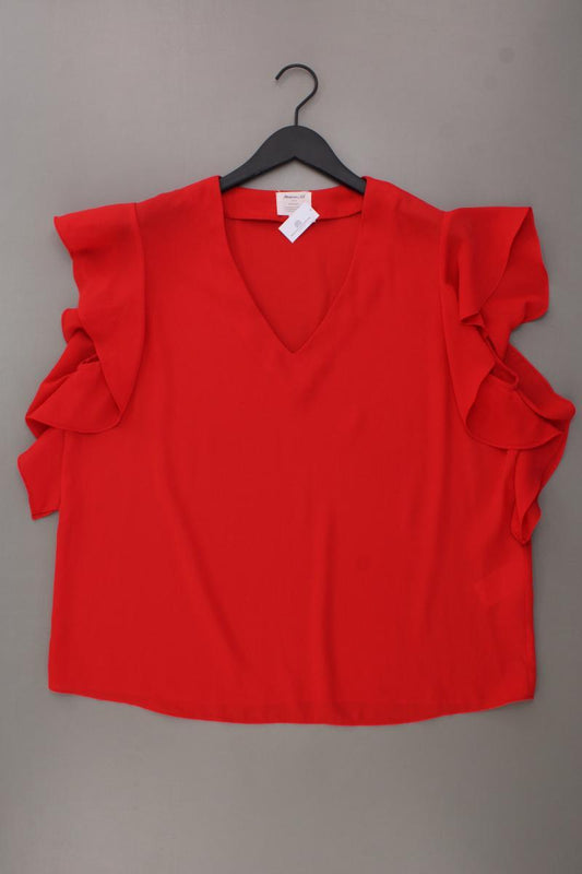 Maison 123 Paris Kurzarmbluse Gr. 44 neuwertig rot aus Polyester