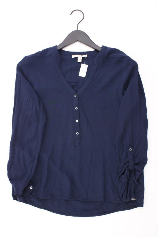 Esprit Classic Bluse Gr. 36 3/4 Ärmel blau