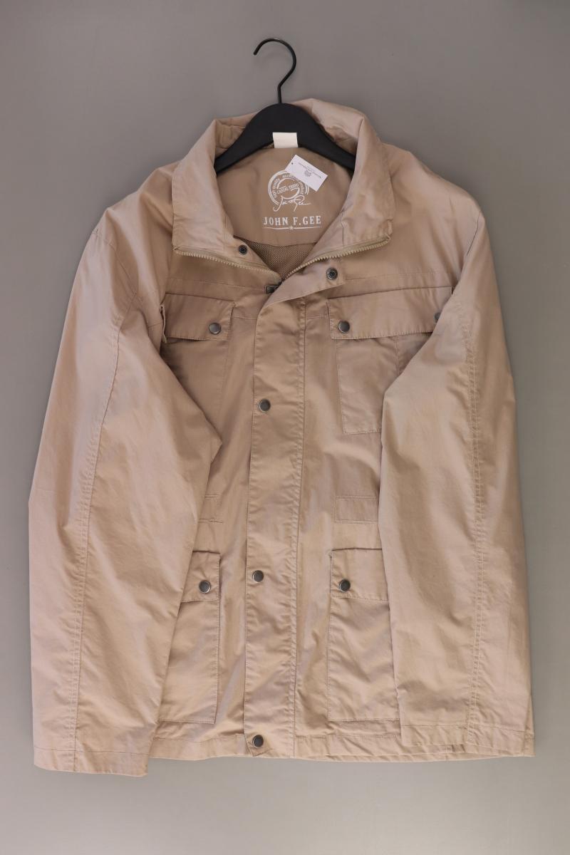 John F. Gee Übergangsjacke für Herren Gr. 52/54 creme aus Baumwolle