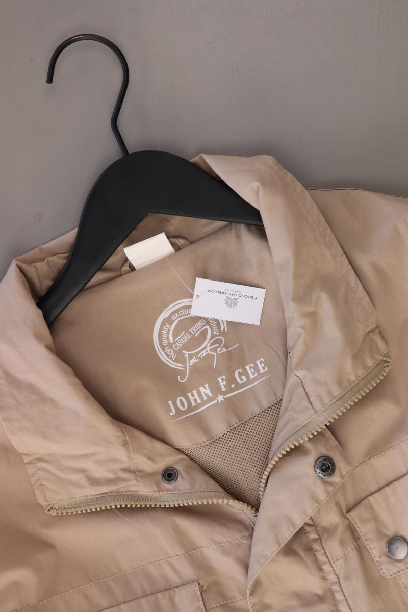 John F. Gee Übergangsjacke für Herren Gr. 52/54 creme aus Baumwolle