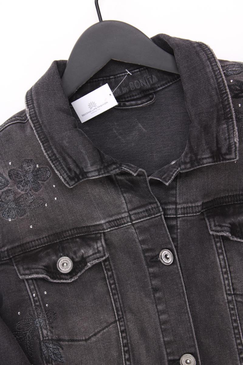 Bonita Jeansjacke Gr. 42 grau aus Baumwolle