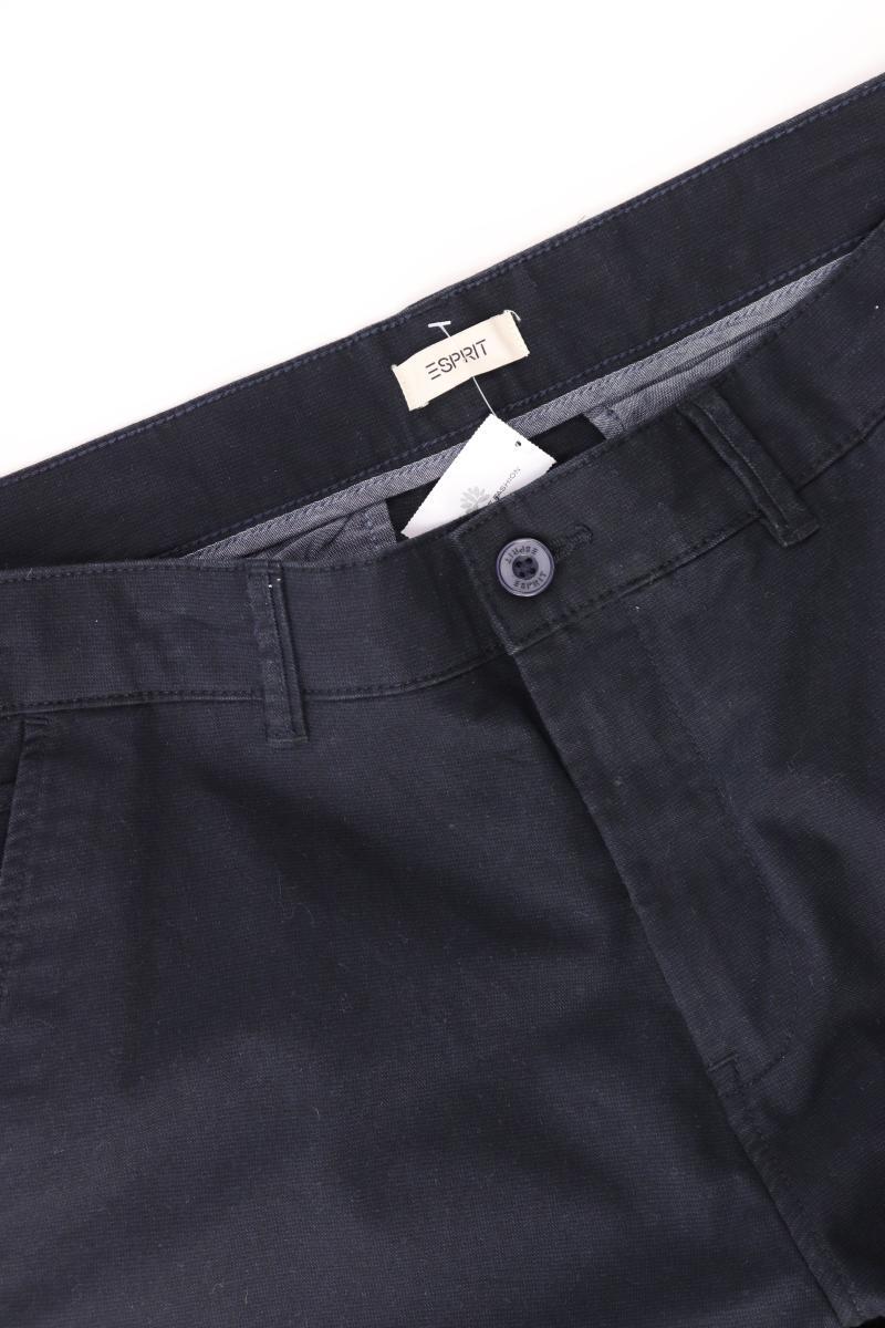 Esprit Stoffhose für Herren Gr. W38/L34 blau aus Baumwolle