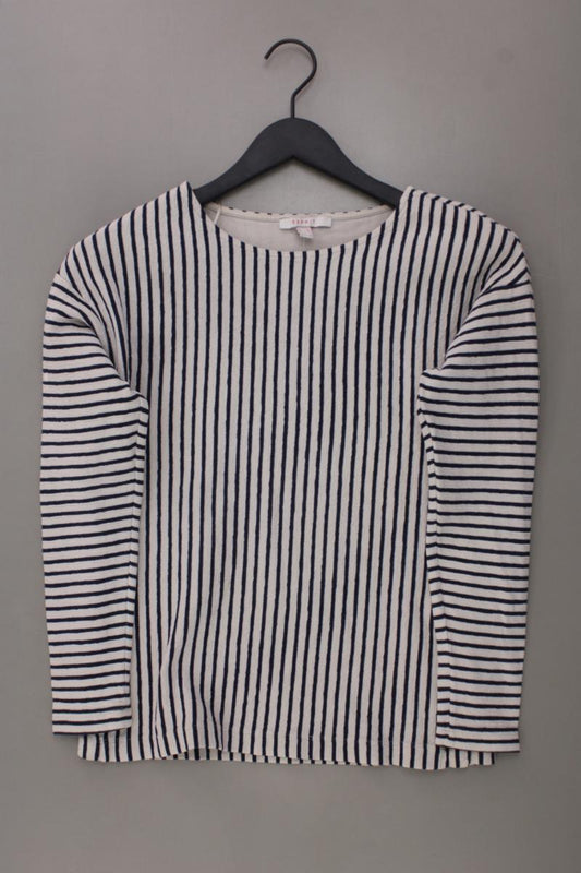 Esprit Langarmpullover Gr. XS gestreift creme aus Baumwolle