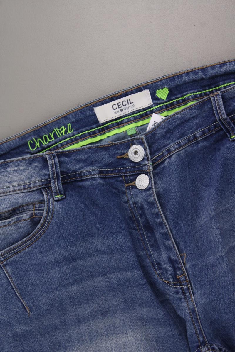 Cecil Regular Jeans Gr. W34 blau aus Baumwolle