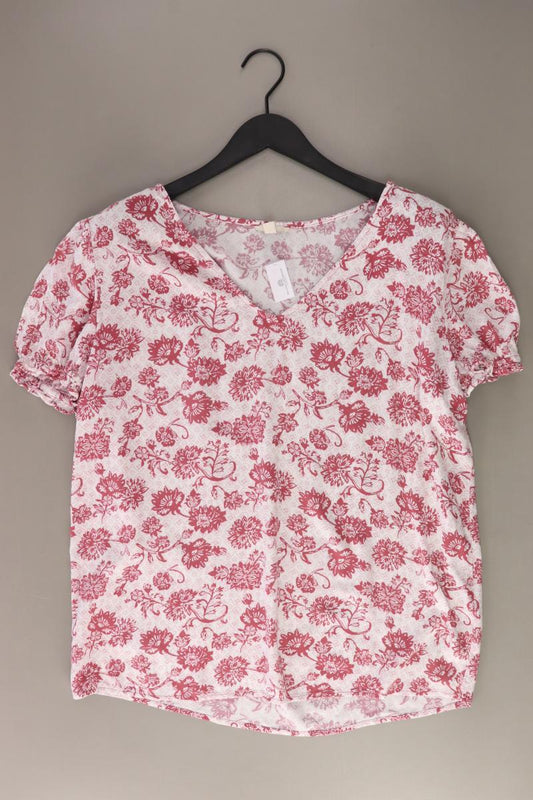 edc by Esprit Kurzarmbluse Gr. L mit Blumenmuster rosa aus Viskose