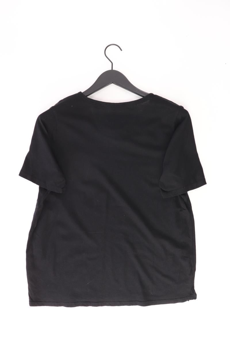 s'questo T-Shirt Gr. 42 Kurzarm schwarz aus Baumwolle