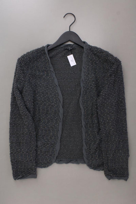 comma, Strickjacke Gr. 38 Langarm grau aus Polyester