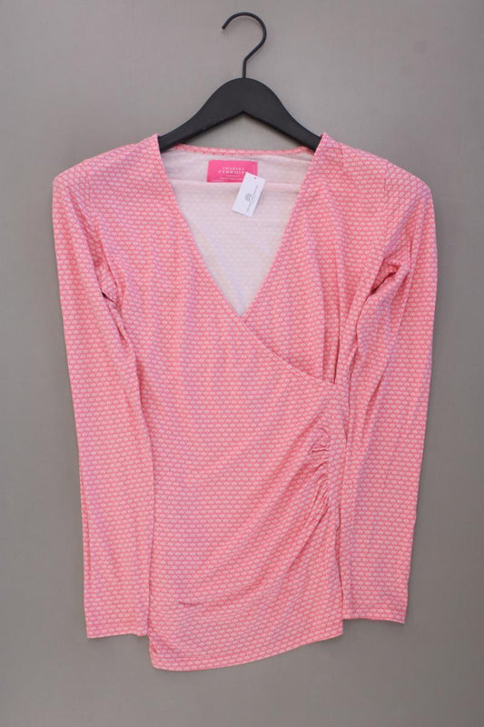 CHARLES TYRWHITT Shirt mit V-Ausschnitt Gr. 36 Langarm rosa aus Viskose