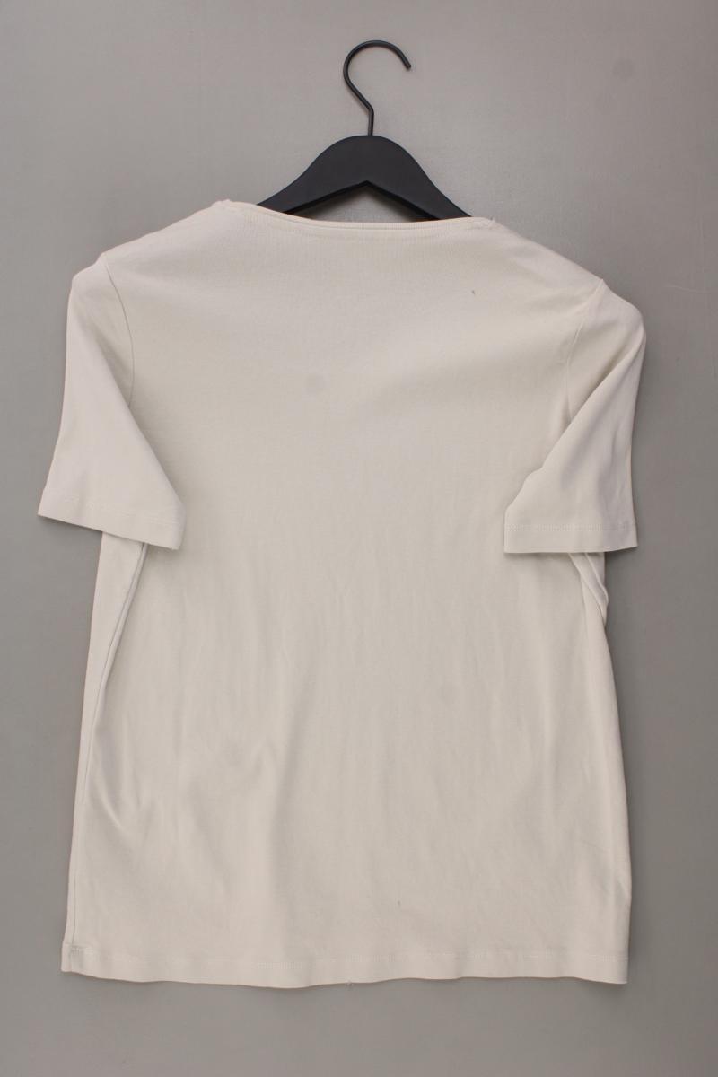 FABIANI T-Shirt Gr. 42 Kurzarm creme aus Baumwolle