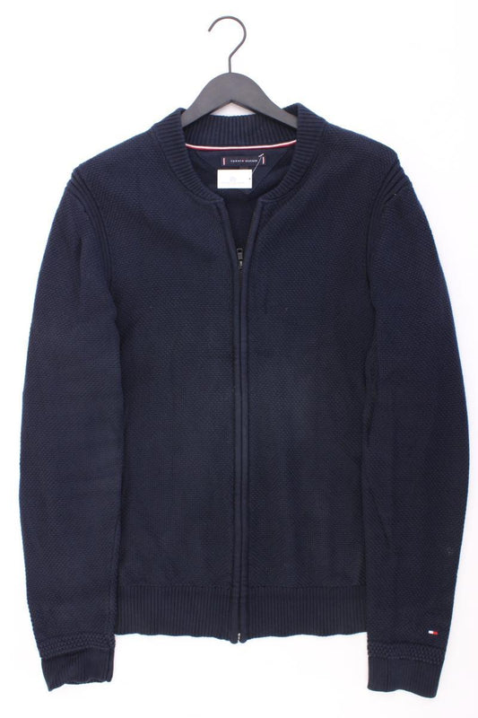 Tommy Hilfiger Strickjacke für Herren Gr. XL Langarm blau aus Baumwolle