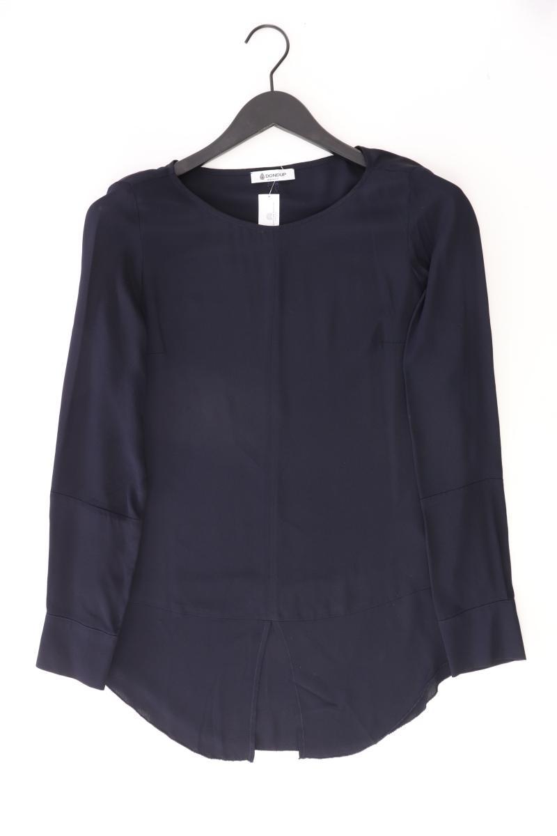 Dondup Seidenbluse Gr. IT 42 (S) neuwertig Langarm blau aus Viskose