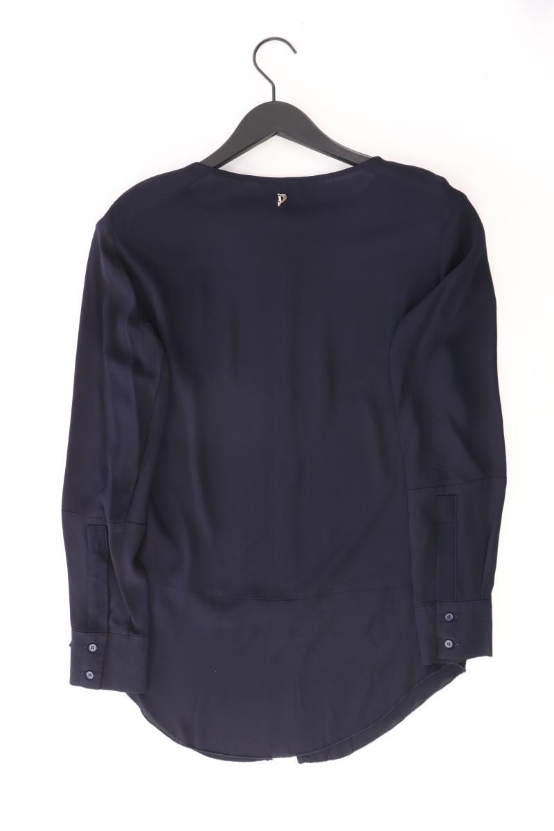 Dondup Seidenbluse Gr. IT 42 (S) neuwertig Langarm blau aus Viskose