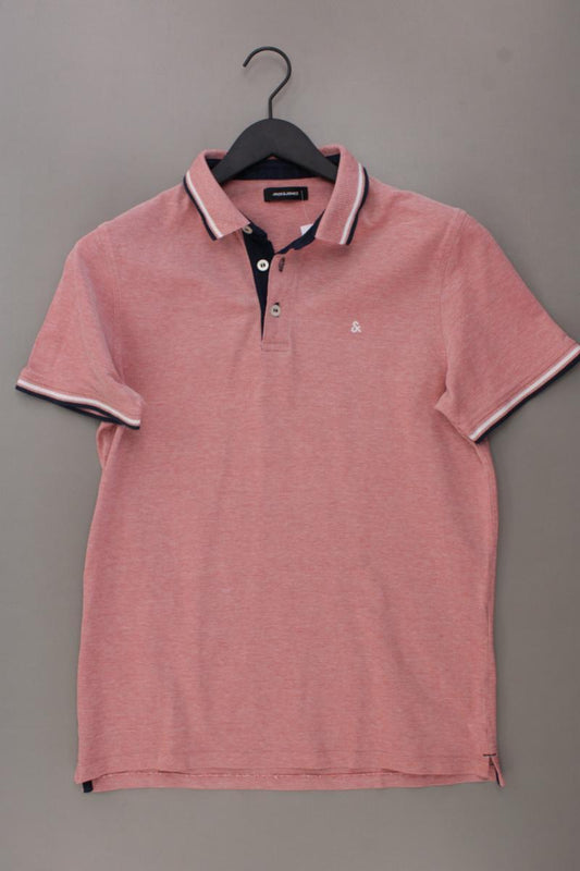 Jack & Jones Poloshirt für Herren Gr. L Kurzarm orange aus Baumwolle